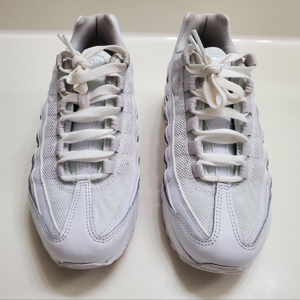 NIKE Air Max 95 GS White Vast Grey - Picture 5 of 13